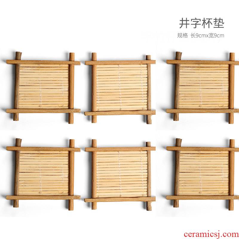 Kung fu tea accessories domestic cup holder, cup mat heat insulation pads tea tao office iron mat ceramics