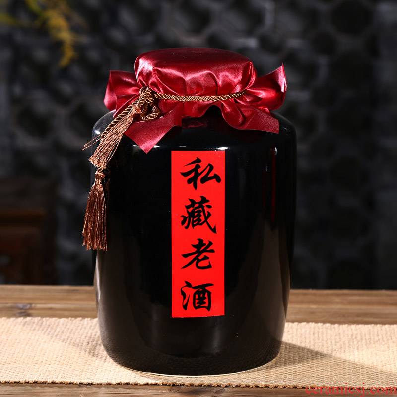 10 jins to gulp of jingdezhen ceramic wine jar mercifully whose it sealed bottle wine pot empty bottle bottle