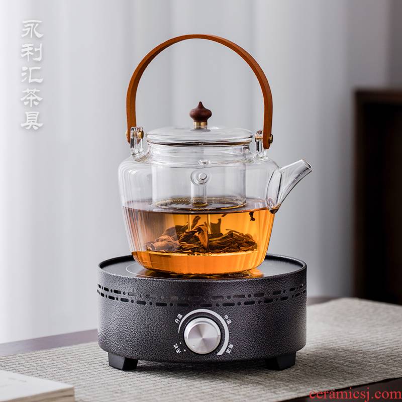 The Big pot of boiled tea stove tea ware glass girder steaming tea tea tea tea kettle small household electric TaoLu cooking pot