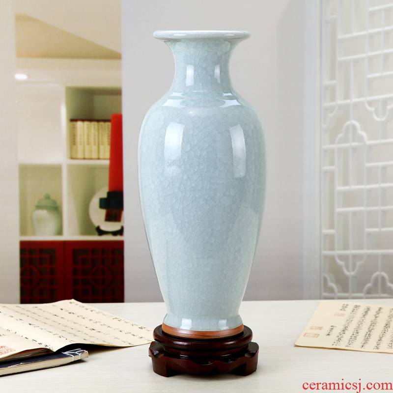 Sitting room office furnishing articles porcelain ceramic vase decoration jun porcelain goddess of mercy bottle antique flower vases, slitting lines