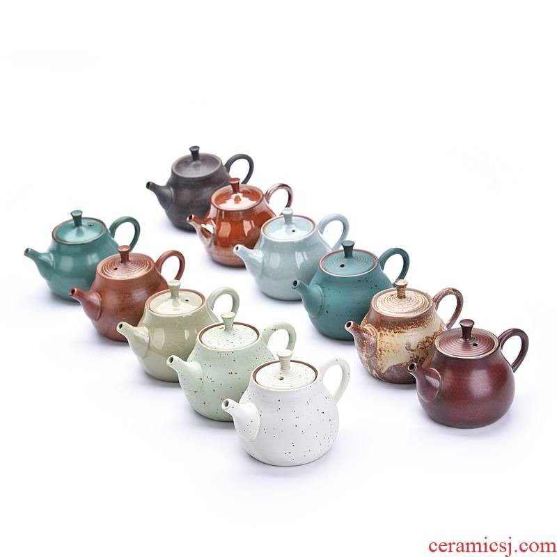 Hui shi elder brother up teapot single pot of checking ceramic teapot the size of a complete set of all the open piece of kung fu tea set
