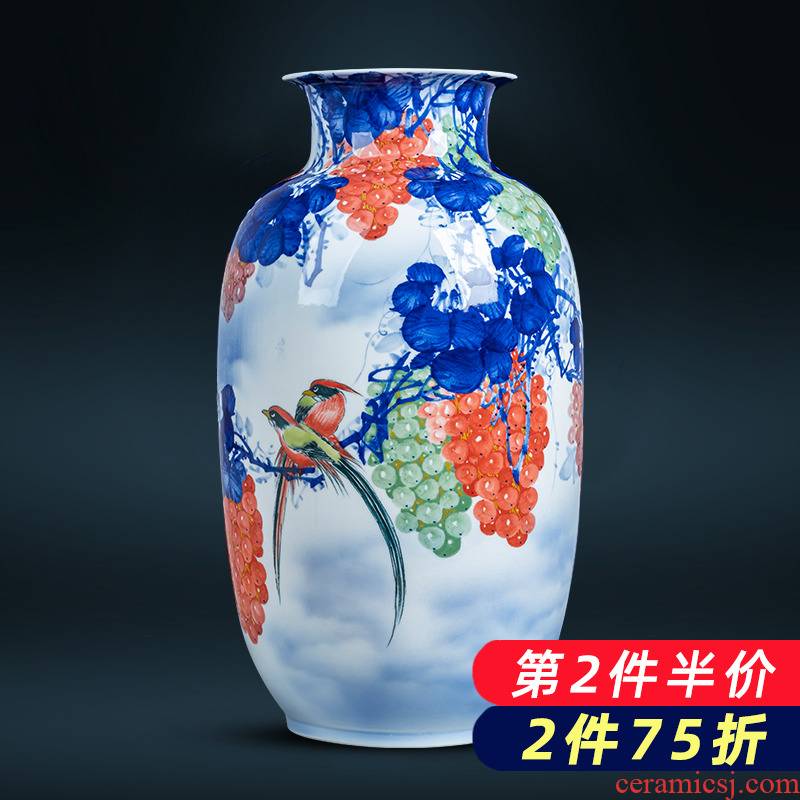 Jingdezhen ceramics hand - made fruitful achievements vase furnishing articles sitting room adornment is placed the new Chinese style household porcelain