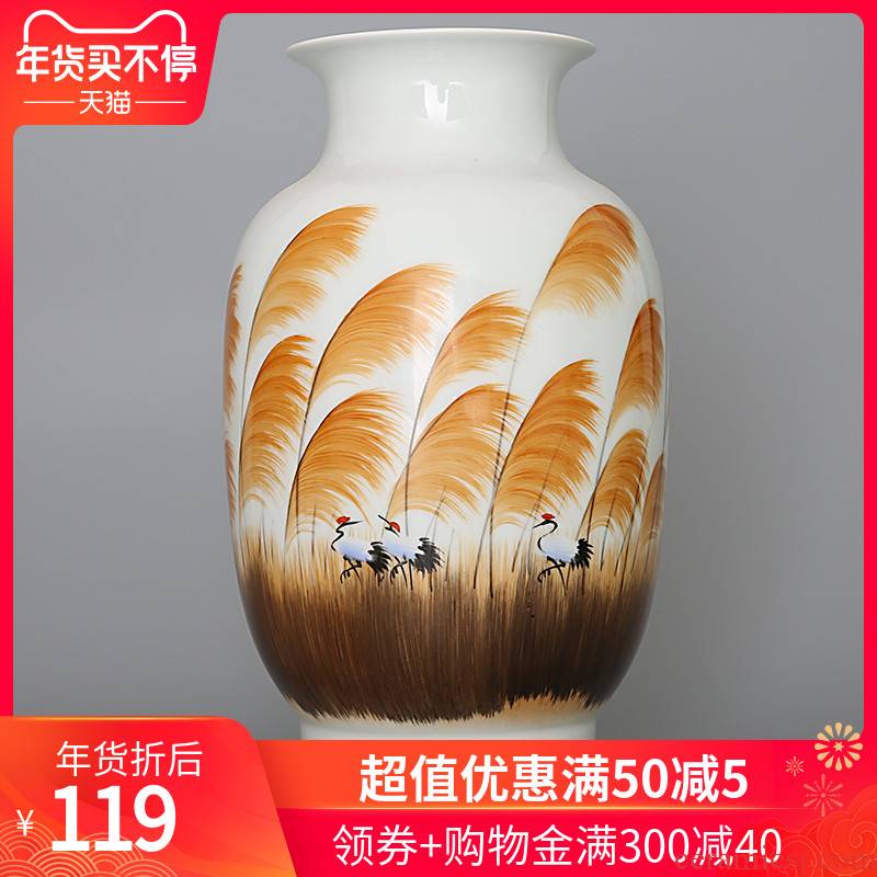 399 manual hand - made jingdezhen ceramics powder enamel vase living room TV cabinet in living in adornment handicraft furnishing articles