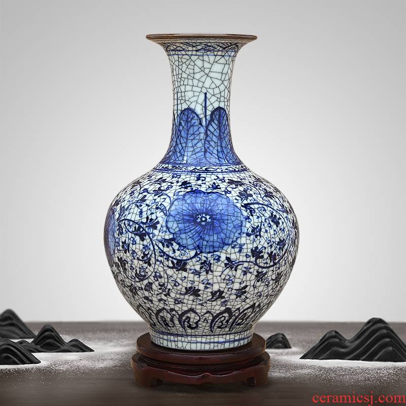 Chinese antique vase of jingdezhen ceramics handicraft furnishing articles home sitting room porch rich ancient frame ornaments