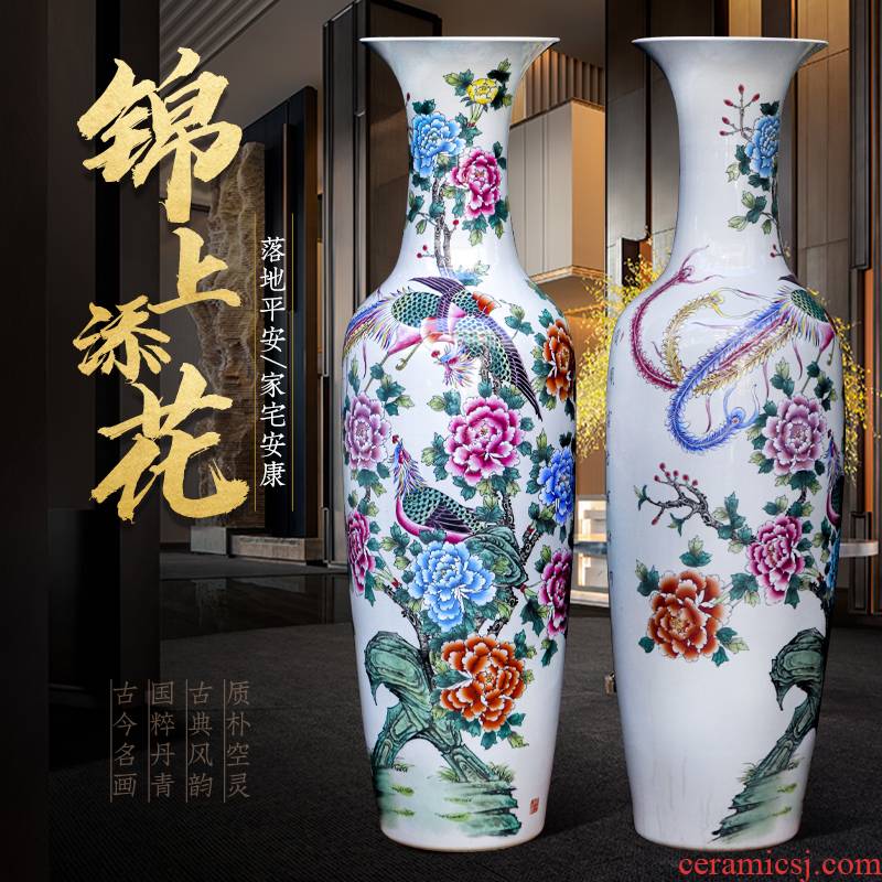 The icing on The cake of jingdezhen ceramics hand - made furnishing articles of large vase household adornment to heavy large living room
