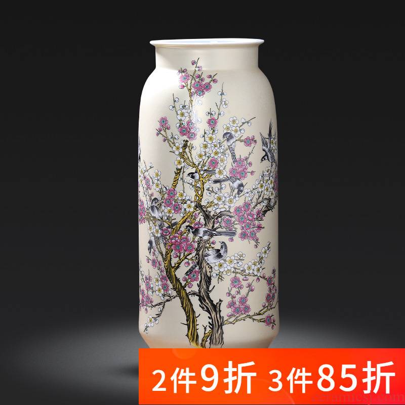 Jingdezhen porcelain ceramic large landing big vases, flower arranging furnishing articles sitting room adornment of Chinese style household porcelain