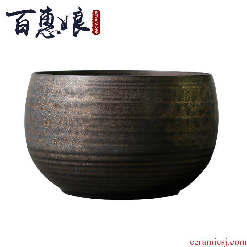 (niang thin foetus oxidation of tea by hand wash water tea cups to receive large bowl of ceramic building tea water fittings