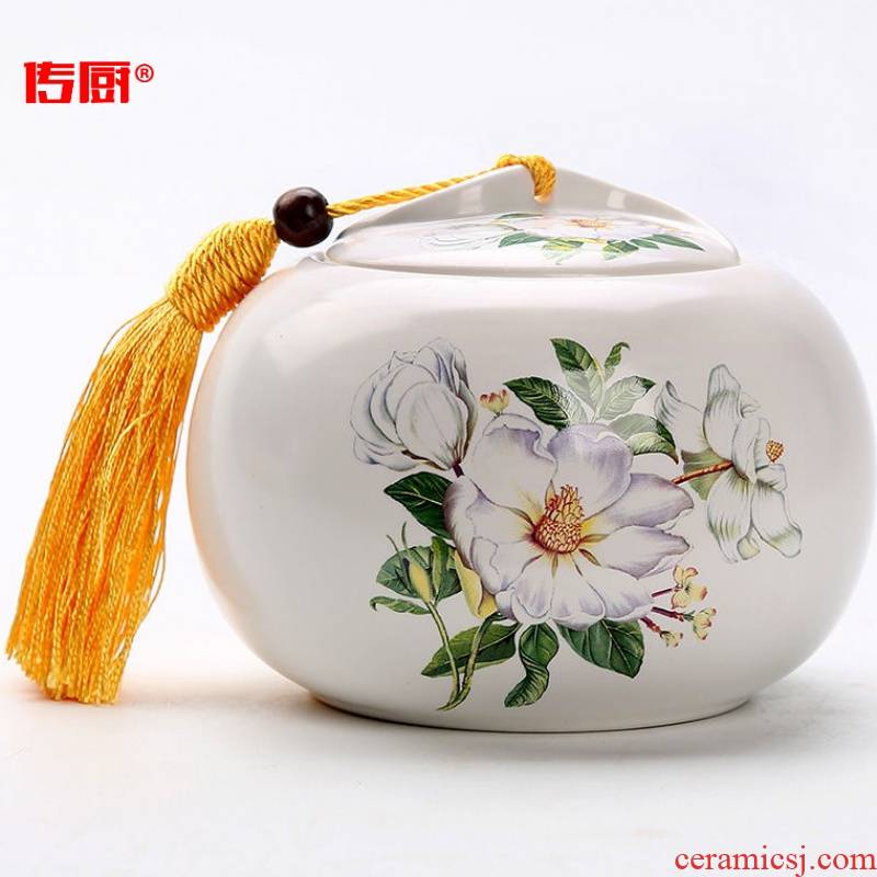 The kitchen ceramic tea pot optional along an abundant distribution 】 【 large half jins to household seal pot of black tea