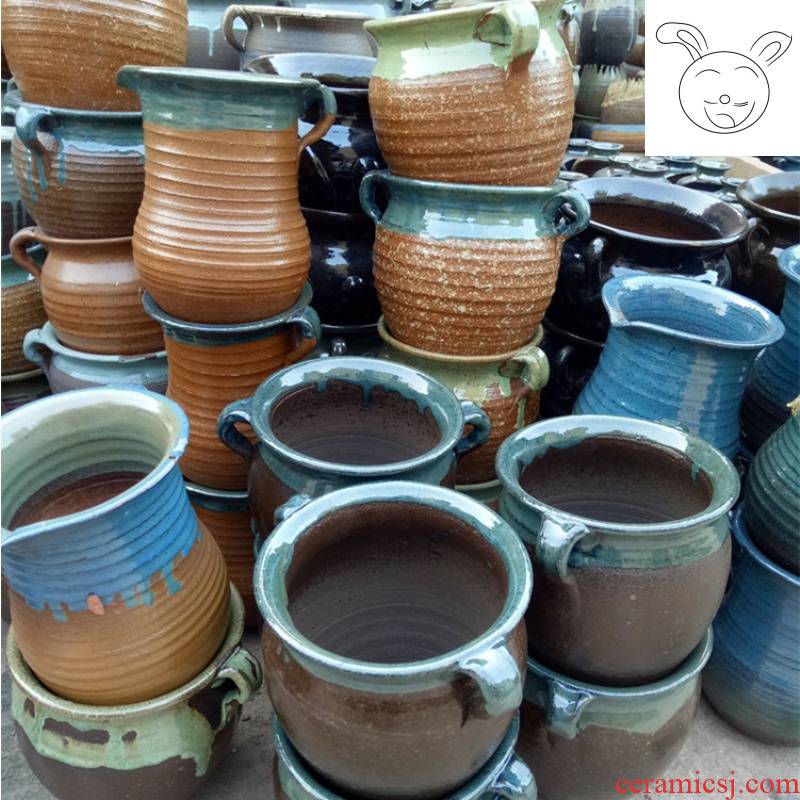 Special thick some ceramic porcelain flowerpot more flowers, green plant POTS much meat basin of zhuang zi breathable purple sand pottery basin