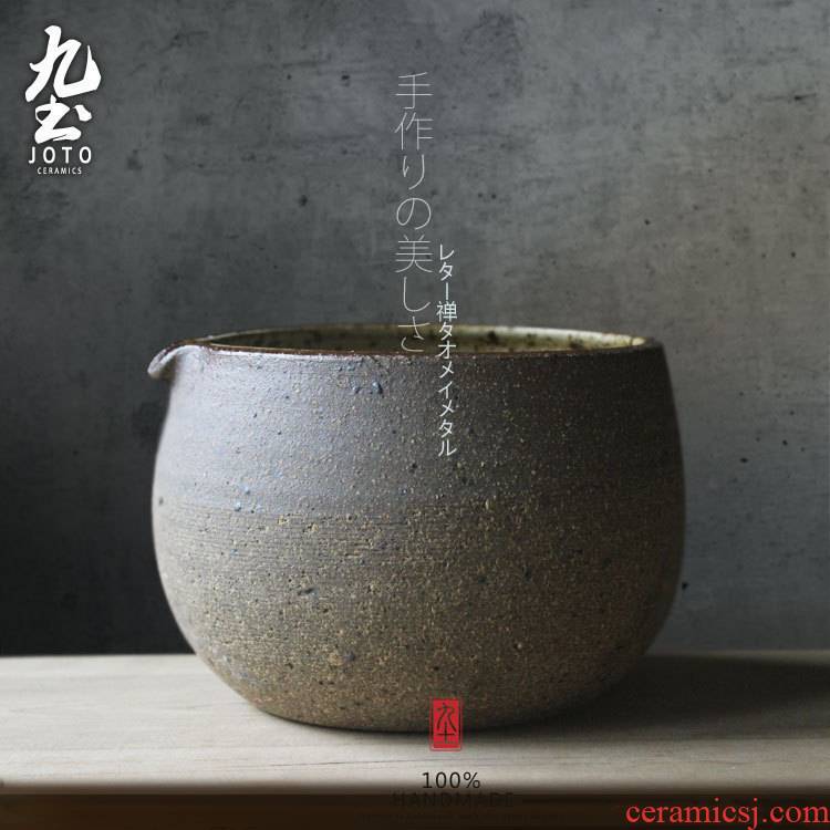 Nine soil coarse pottery tea by hand wash to Japanese style to use dry hot bowl of tea tea barrel barrel soil TaoJianShui tea to wash