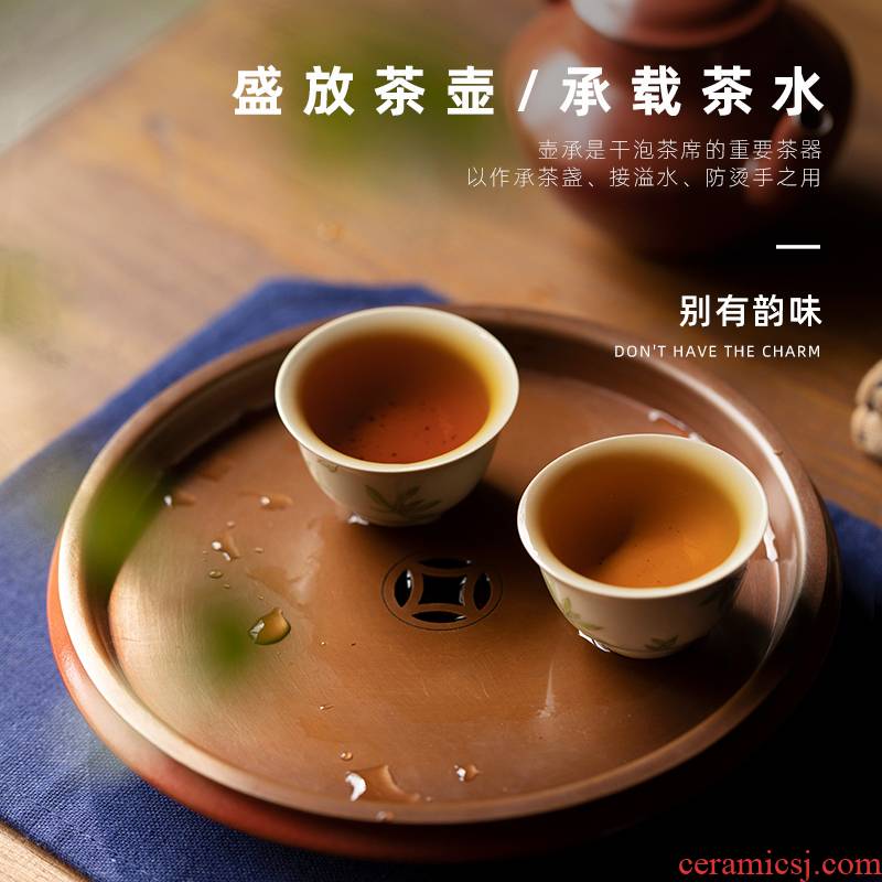 Number of lam, pine hall level copper pot bearing high appearance Kong Gan mercifully purple high temperature color glaze saucer dish kung fu tea set