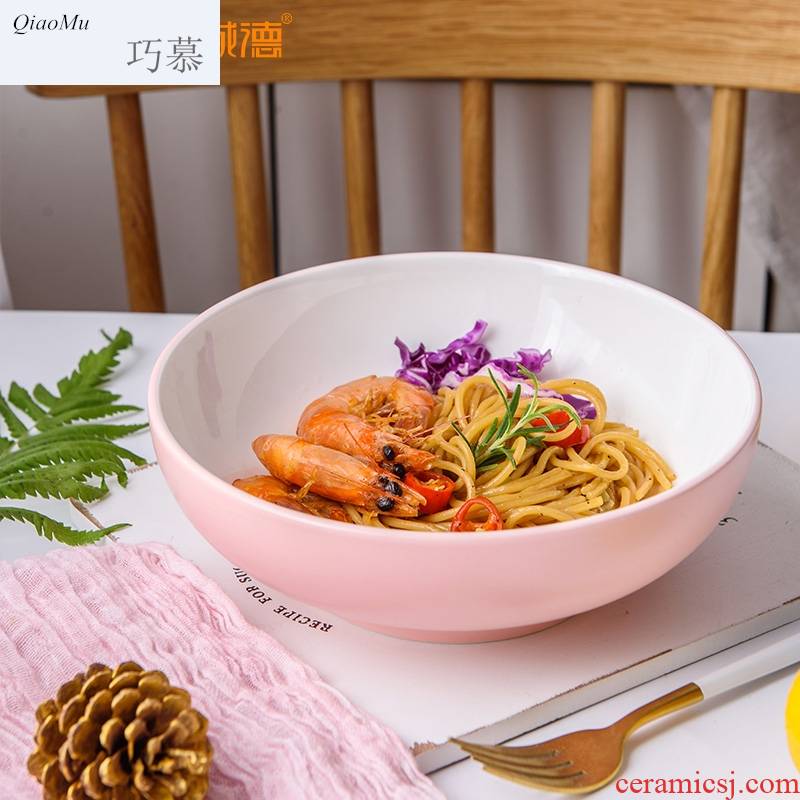 Qiao mu northern dishes dishes contracted household ceramics tableware portfolio snack bowl noodles salad bowl