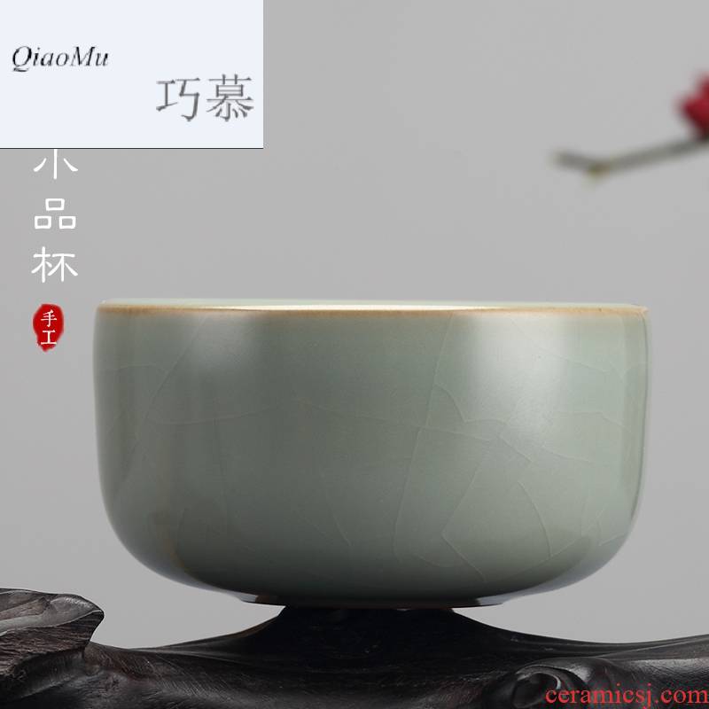 Qiao mu measured your up open cups can raise the master cup of jingdezhen ceramics by hand personal sample tea cup your porcelain cup