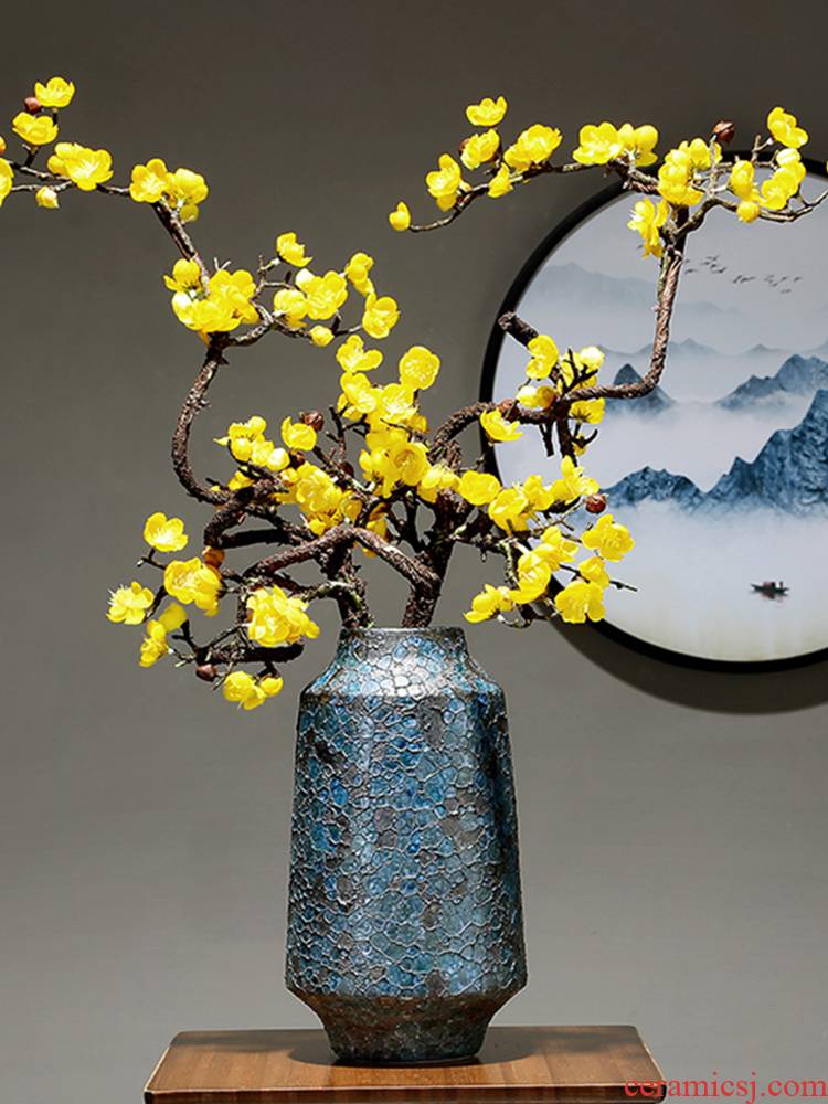 Jingdezhen ceramic vase creative decoration in the sitting room home study of I and contracted table dry flower adornment furnishing articles