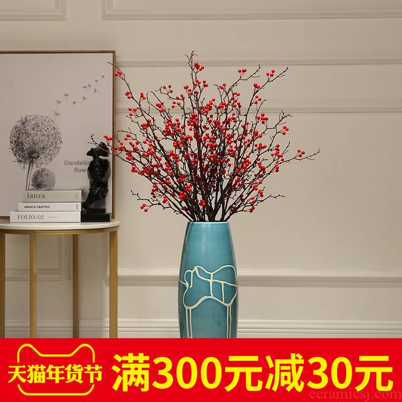 Vase landing, the sitting room is I and contracted artical dry flower arranging flowers tall ceramic Vase decoration furnishing articles
