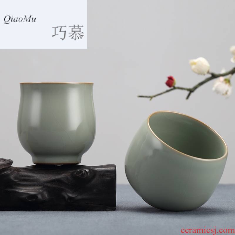 Qiao mu measured your up open cups can raise the master cup of jingdezhen ceramics by hand the cup personal single cup sample tea cup