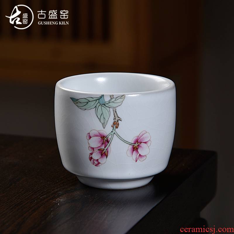 Ancient sheng up master kung fu tea cup hand - made ceramic sample tea cup very beautiful checking your up single cup of tea