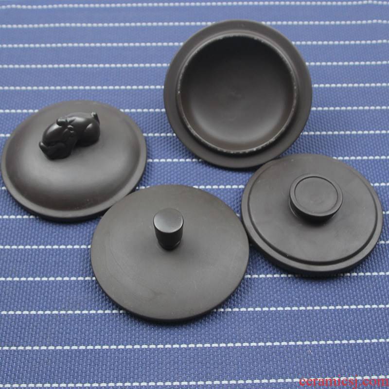 Single sell purple lid purple lid bowl lid ceramic keller cup tea cup round accessories