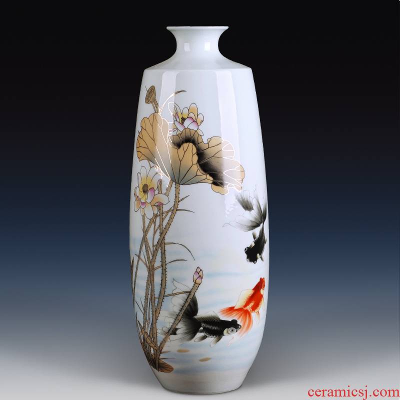 Contracted and I jingdezhen ceramics vase famille rose porcelain gifts sitting room porch home new home furnishing articles flower arrangement