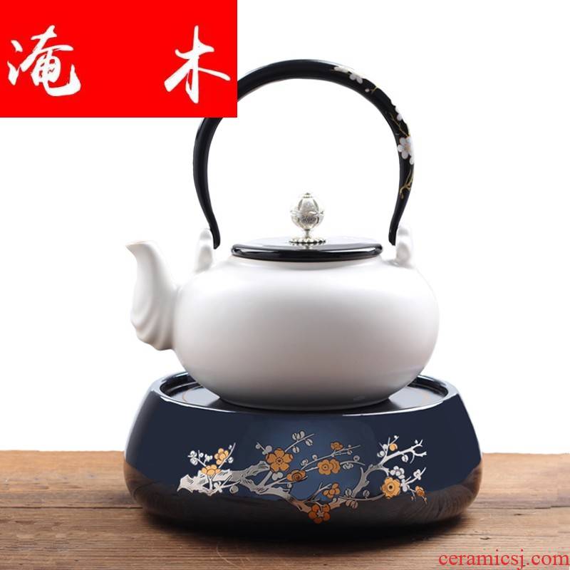 Submerged wood soda glaze white clay pot teapot girder clay POTS to boil tea kettle electric TaoLu special high temperature resistant ceramic