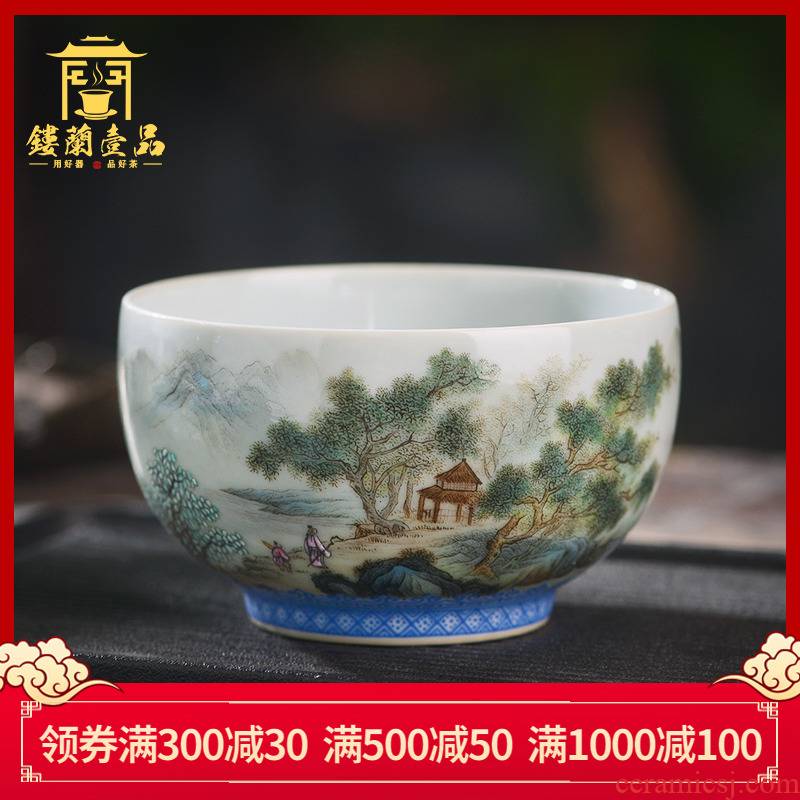 Jingdezhen ceramics all hand - made pastel khe sanh friends master cup tea cup personal single cup tea cups