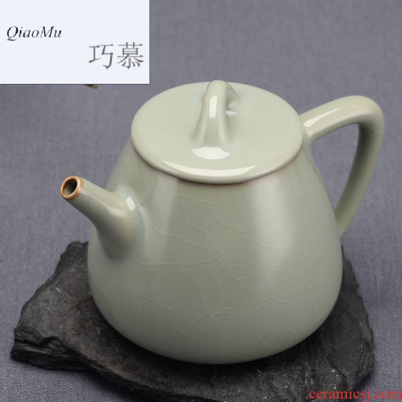 Qiao mu sense of Chinese style restoring ancient ways your up little teapot open piece of jingdezhen ceramics by hand for its ehrs household kung fu tea
