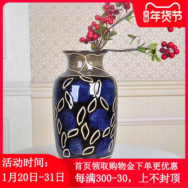Creative Nordic jingdezhen ceramics lucky bamboo dried flowers small furnishing articles I and contracted sitting room hydroponic vase