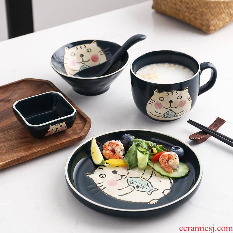 Japanese tableware one eat breakfast sets a single bowl chopsticks sets of chopsticks dishes a delicate dishes household porcelain