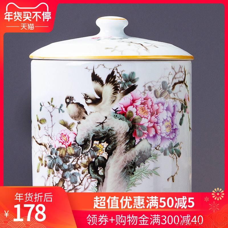 438 jingdezhen ceramic furnishing articles and storage tank candy jar creative home sitting room adornment