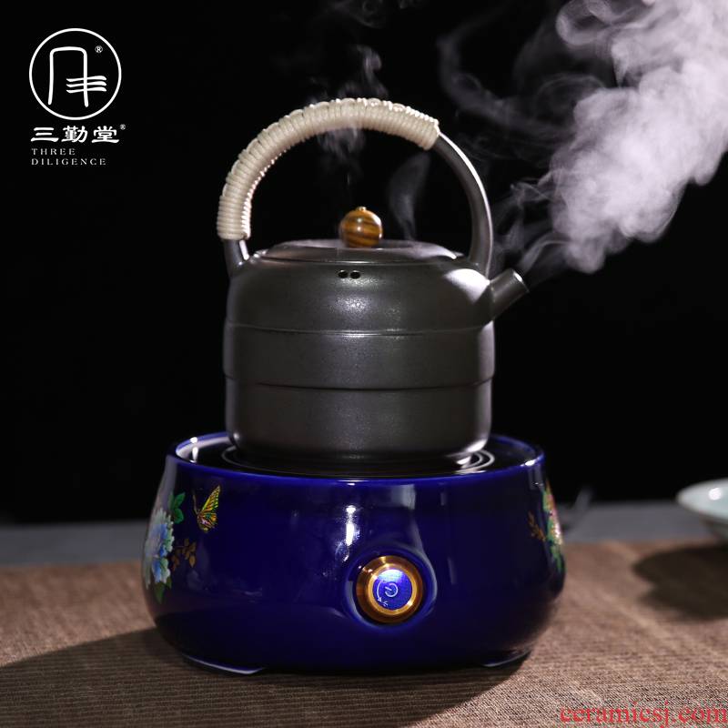 Three frequently hall electric TaoLu elegant tea stove jingdezhen ceramic tea set joker kettle boil tea stove S81019 restoring ancient ways