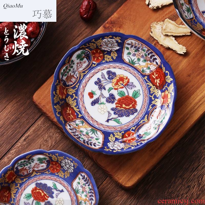 Qiao mu ancient Ivan dish dish dish in household small dishes snacks Japanese plates retro ceramic disc