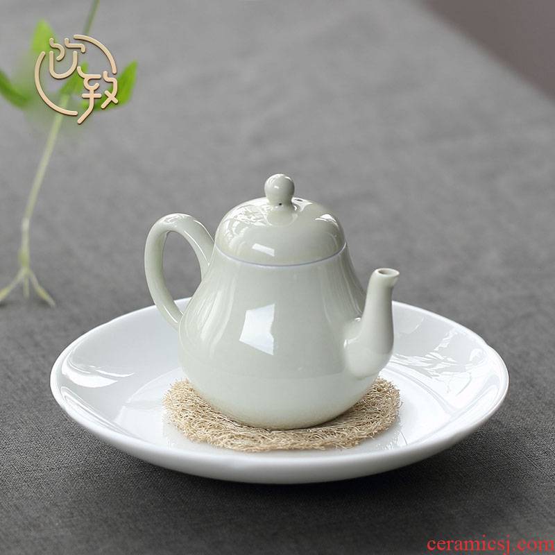 Ultimately responds to sweet white glaze Japanese it bearing bearing tea pot of ceramic tray was dry terms tray of white porcelain tea set tea accessories