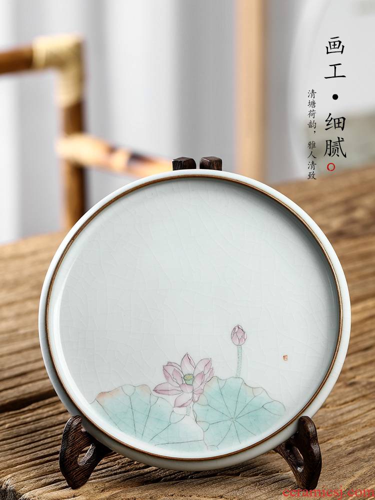 Pure manual your up pot dry socket sets jingdezhen hand - made lotus Japanese tea ceramic small tea accessories getting out