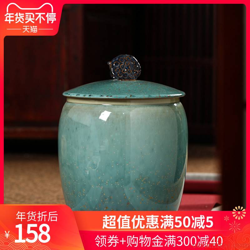 489 jingdezhen ceramic tea cake caddy fixings storage tanks to wake receives household seal pot porcelain POTS