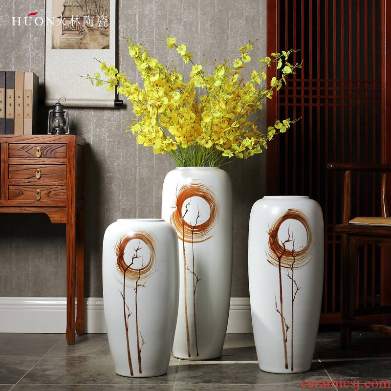 Ceramic vase vase planting bamboo I and contracted large office TV ark, new Chinese style porch dry flower arranging flowers