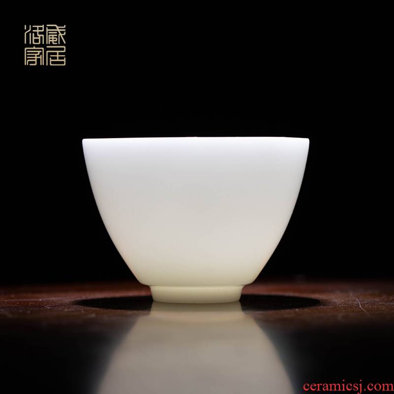 Ceramic cups, kung fu master sample tea cup cup single CPU jingdezhen manual small tea set high - grade white porcelain cup