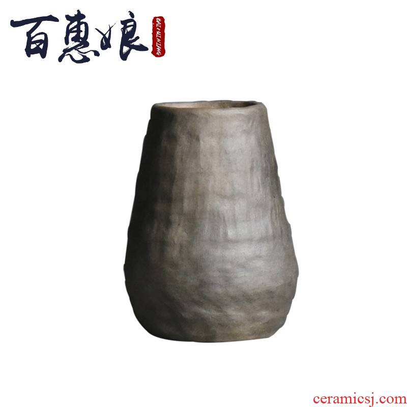 (niang creative floral outraged zen flower vase restoring ancient ways crude TaoHua tea table accessories, furniture