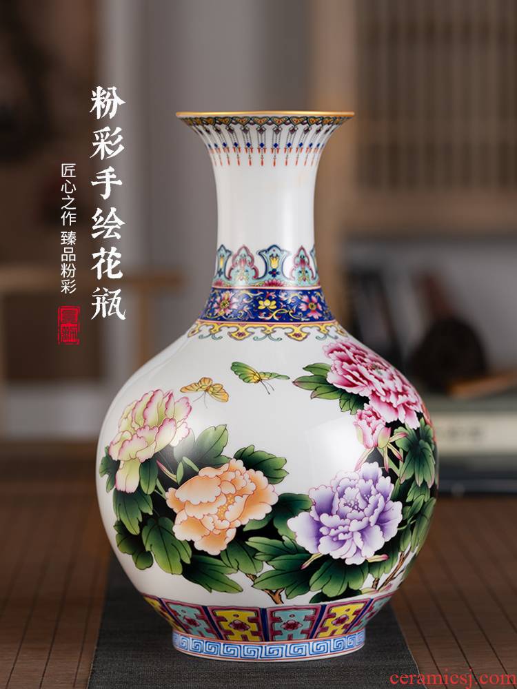 Jingdezhen ceramics, vases, flower arrangement sitting room of Chinese style of TV ark, furnishing articles study ancient frame decoration