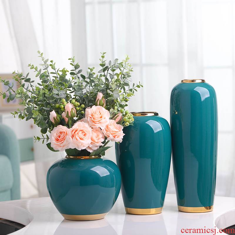 Nordic light much wind ceramic simulation flower vases, I and contracted sitting room table example room suit dry flower arranging furnishing articles