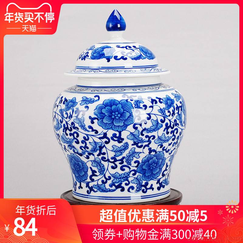 402 jingdezhen ceramic modern blue and white porcelain vase home furnishing articles sitting room adornment ornament arts and crafts