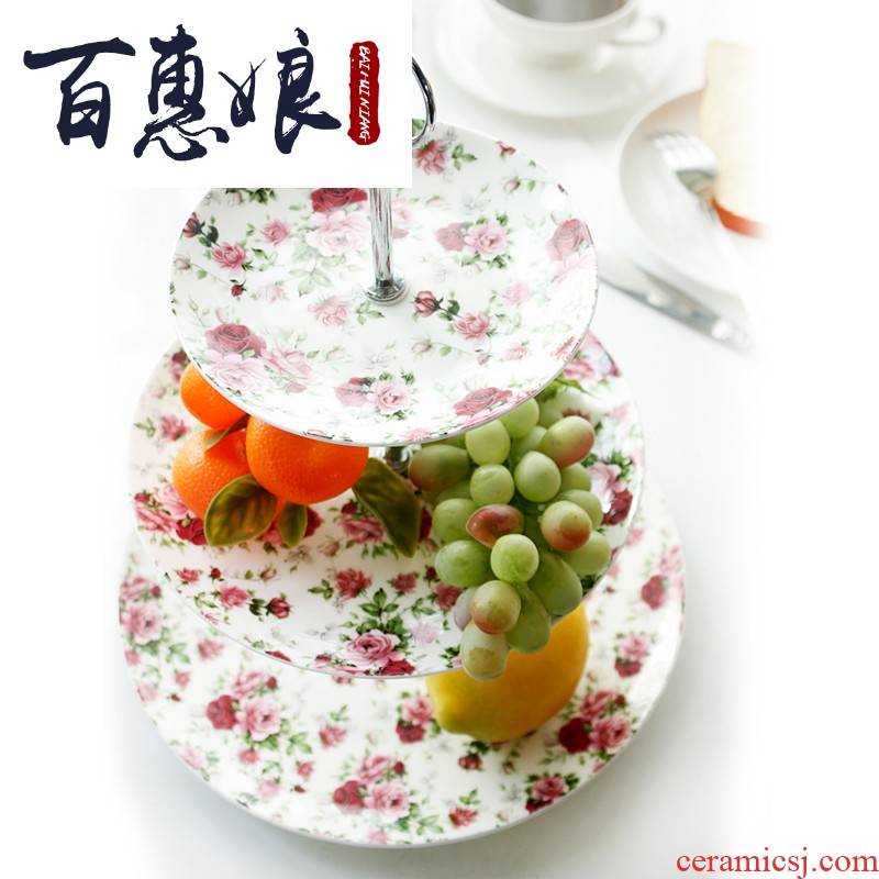 (niang afternoon tea fruit tray was creative European - style ipads porcelain ceramic tableware 'lads' Mags' including nuts all the plates