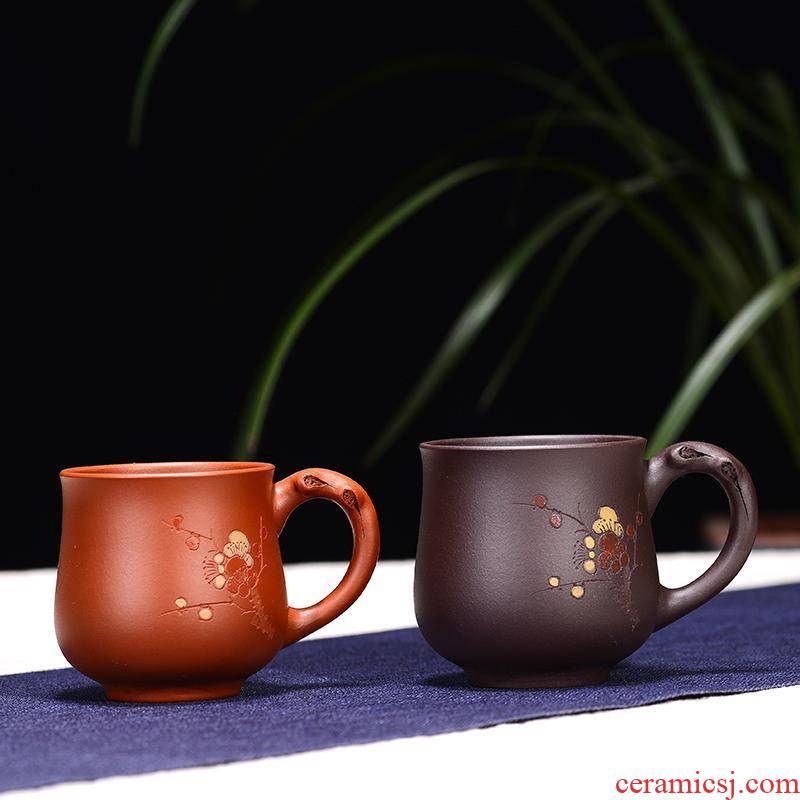 Yixing have the masters cup kung fu tea cups personal small manual point ribbon cup teapot tea violet arenaceous basin