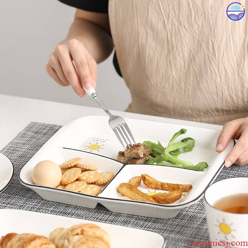 Special diets tableware policy bowls of food space cent eat breakfast tray rectangle household children cartoon plate