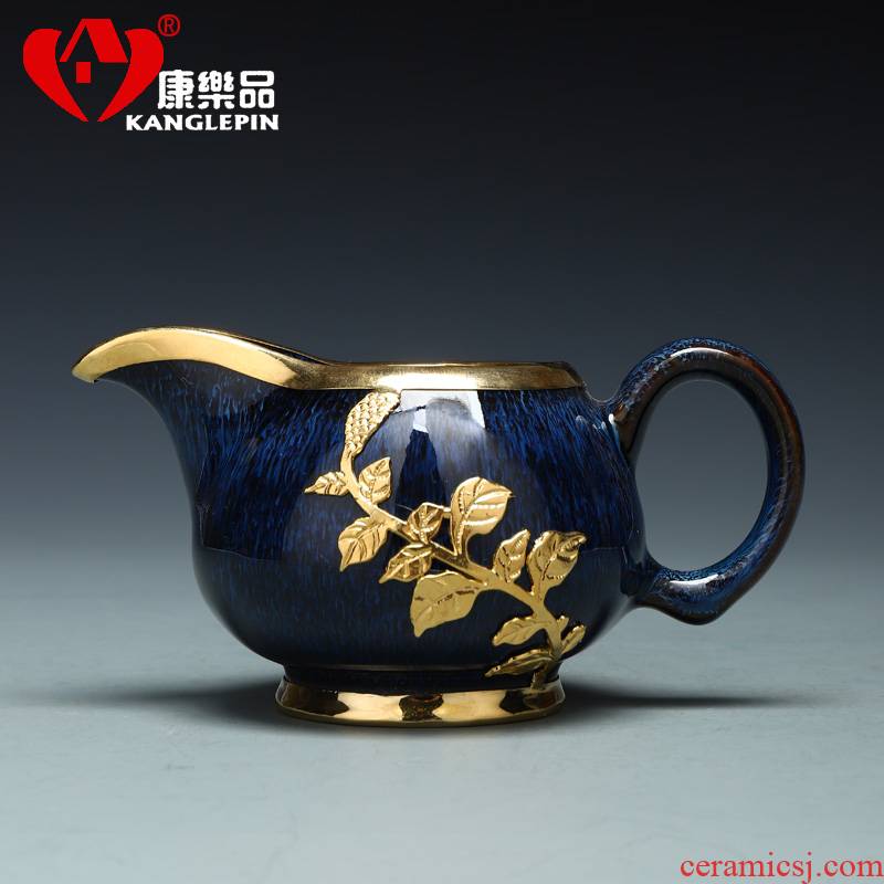Recreational product an inset jades points fair keller of tea ware jingdezhen ceramic wire drawing kelp handle kung fu tea tea accessories