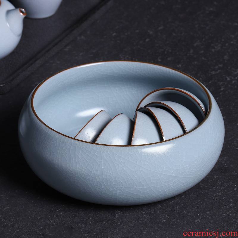 Your up kung fu tea accessories large tea wash to wash cup tea Japanese zen ceramic wash cup water jar jar