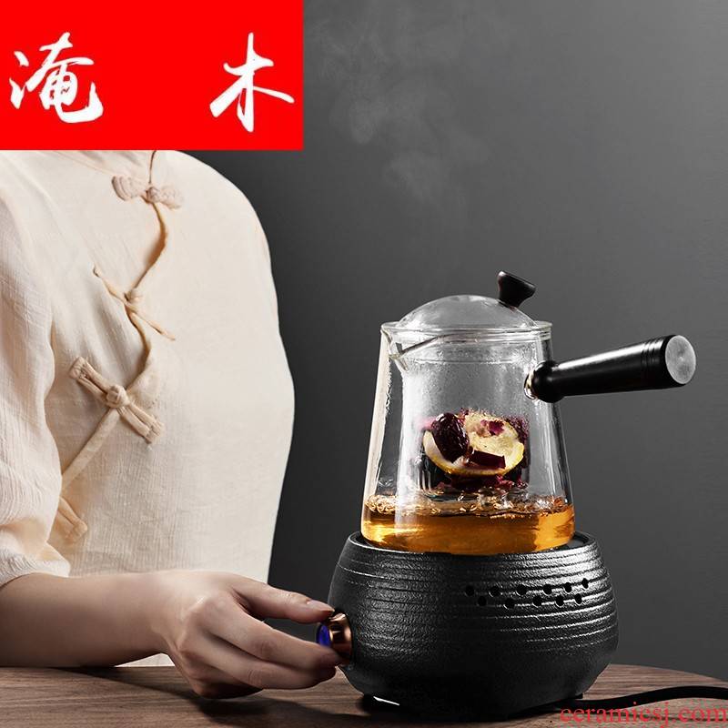 Submerged wood steam cooking pot kettle heat - resistant glass teapot tea set electric heating electric TaoLu household