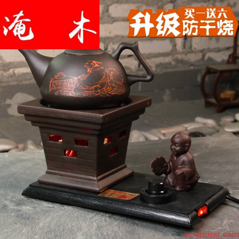 Flooded wooden hot tea tao ran furnace apparatus kettle archaize ceramic ceramic tea pot - electronic time burn boiled tea stove