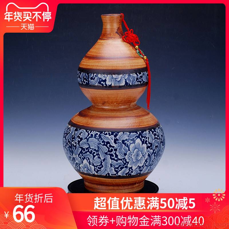 Blue and white antique vase 077 jingdezhen ceramic vases, large ceramic decoration home furnishing articles