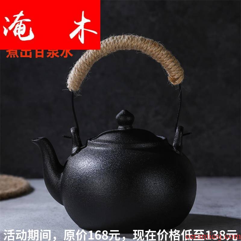 Submerged wood product warbler song lava rock - boiling tea health pot of ceramic tea tea boiled water jug kung fu tea to burn