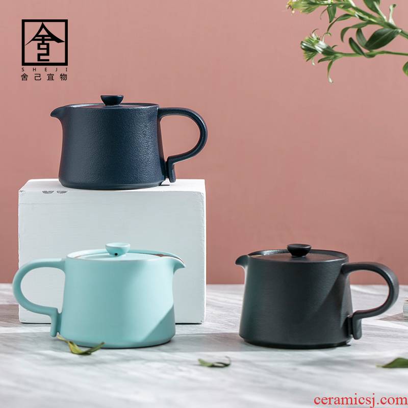 The Self - "appropriate content teapot Japanese contracted teapot ceramic tea set home little teapot small single pot of the teapot